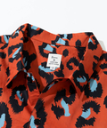 go slow caravan(ゴースローキャラバン) |Revo./レヴォ ペイントレオパードパターンSSシャツ (MENS)
