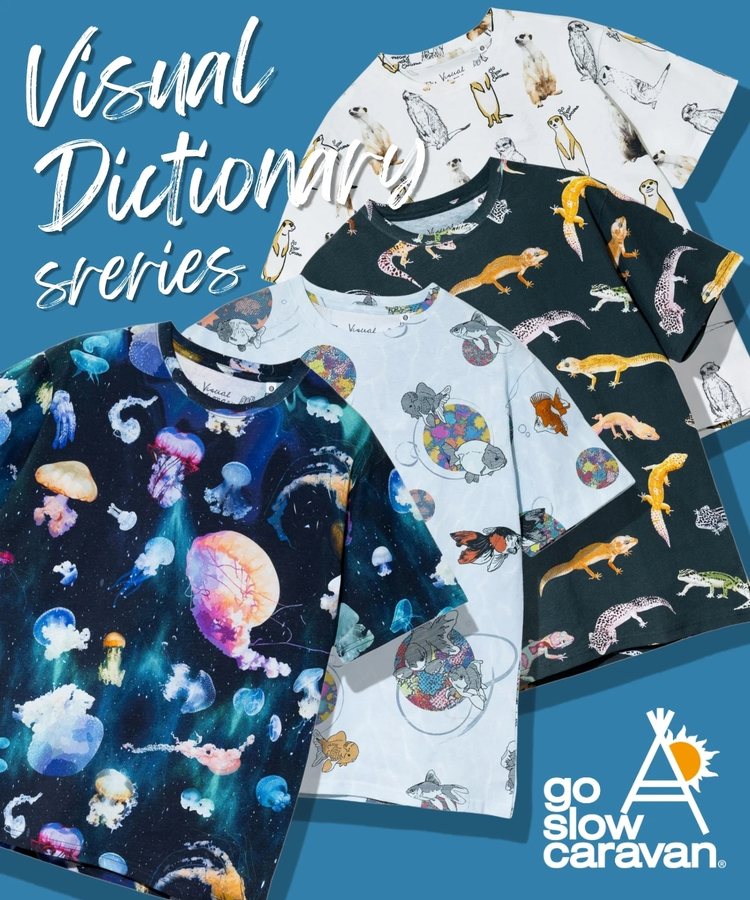 go slow caravan(ゴースローキャラバン) |USA/C 総柄図鑑 TEE vol.7 (MENS)
