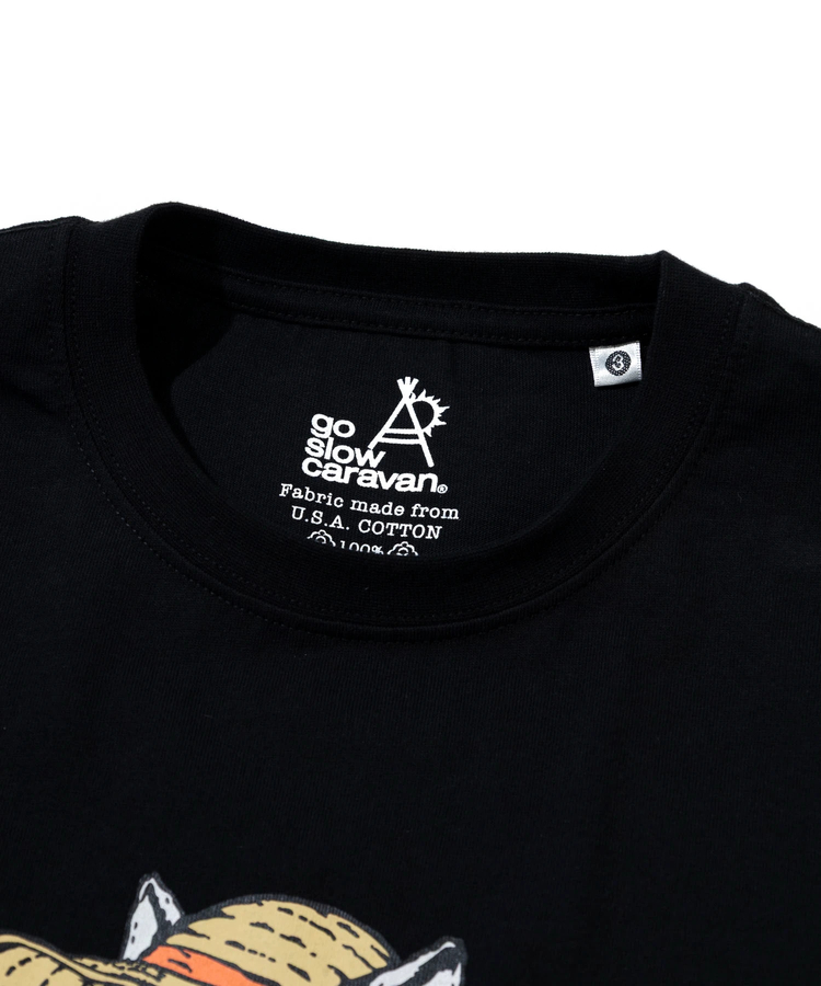 go slow caravan(ゴースローキャラバン) |USA/Cスイカ猫 ゆったり TEE (MENS)
