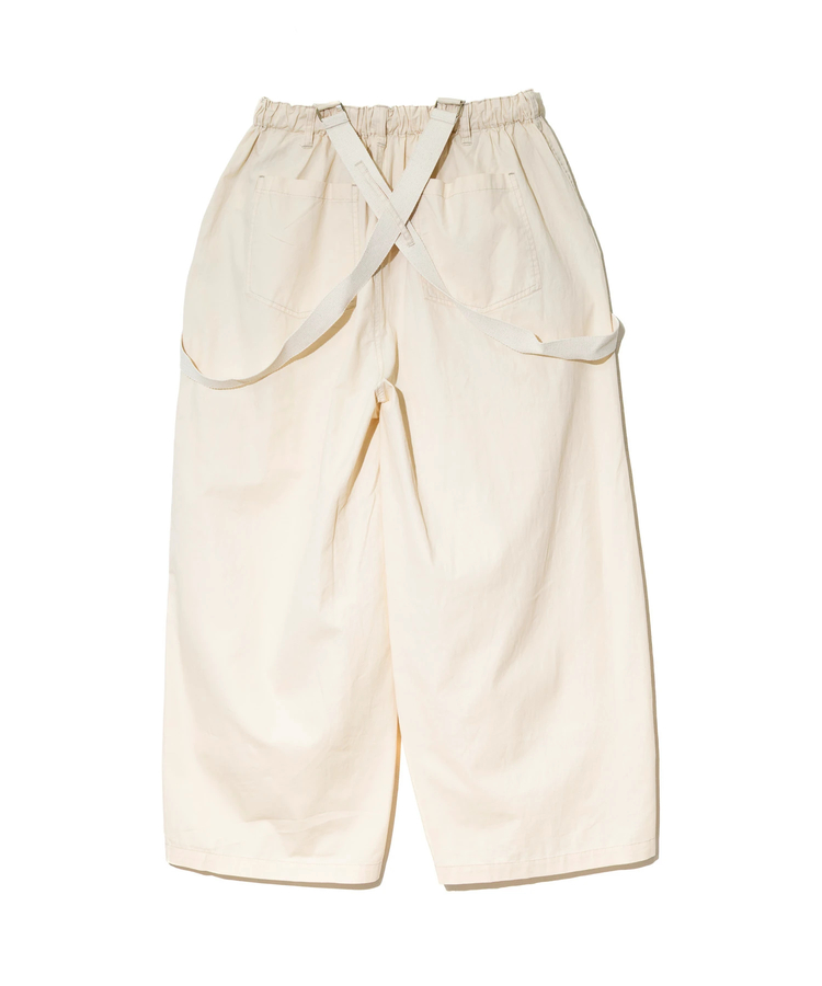 go slow caravan(ゴースローキャラバン) |mililopiulu/ミリロピュール サスペンダーリラックスパラシュートパンツ (WOMENS)