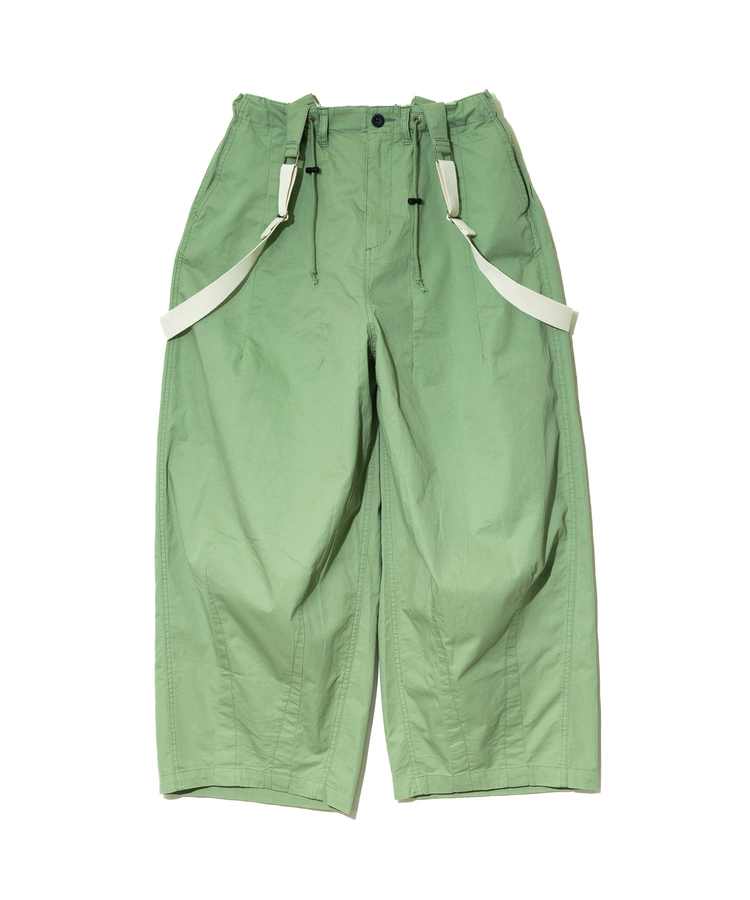 go slow caravan(ゴースローキャラバン) |mililopiulu/ミリロピュール サスペンダーリラックスパラシュートパンツ (WOMENS)