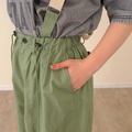go slow caravan(ゴースローキャラバン) |mililopiulu/ミリロピュール サスペンダーリラックスパラシュートパンツ (WOMENS)