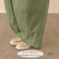 go slow caravan(ゴースローキャラバン) |mililopiulu/ミリロピュール サスペンダーリラックスパラシュートパンツ (WOMENS)
