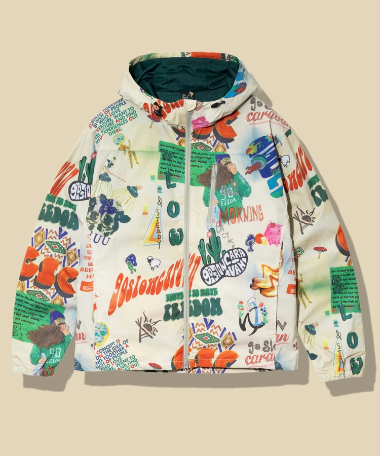 go slow caravan(ゴースローキャラバン) |T-800総柄プリントパーカーJKT (MENS/WOMENS)