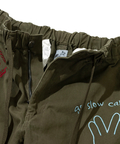 go slow caravan(ゴースローキャラバン) |ツイルピーチ起毛刺繍ワークパンツ (MENS)