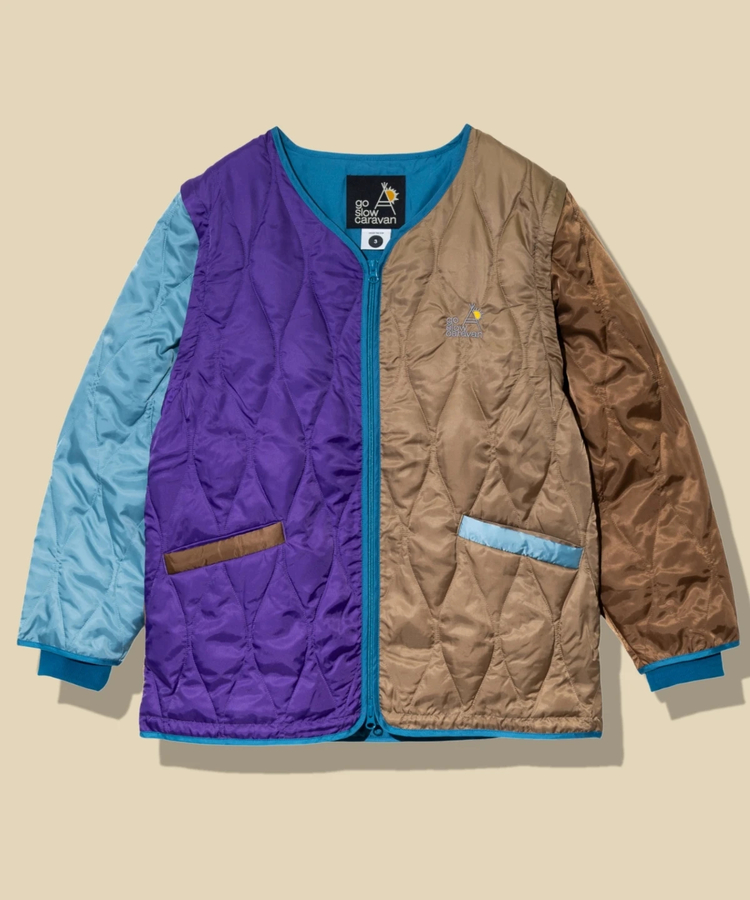 go slow caravan(ゴースローキャラバン) |ロフテック中綿2WAYクレイジーカーデ (MENS)
