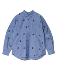go slow caravan(ゴースローキャラバン) |COBMASTER/コブマスター シャンブレー総柄プリントB.Dシャツ (MENS)