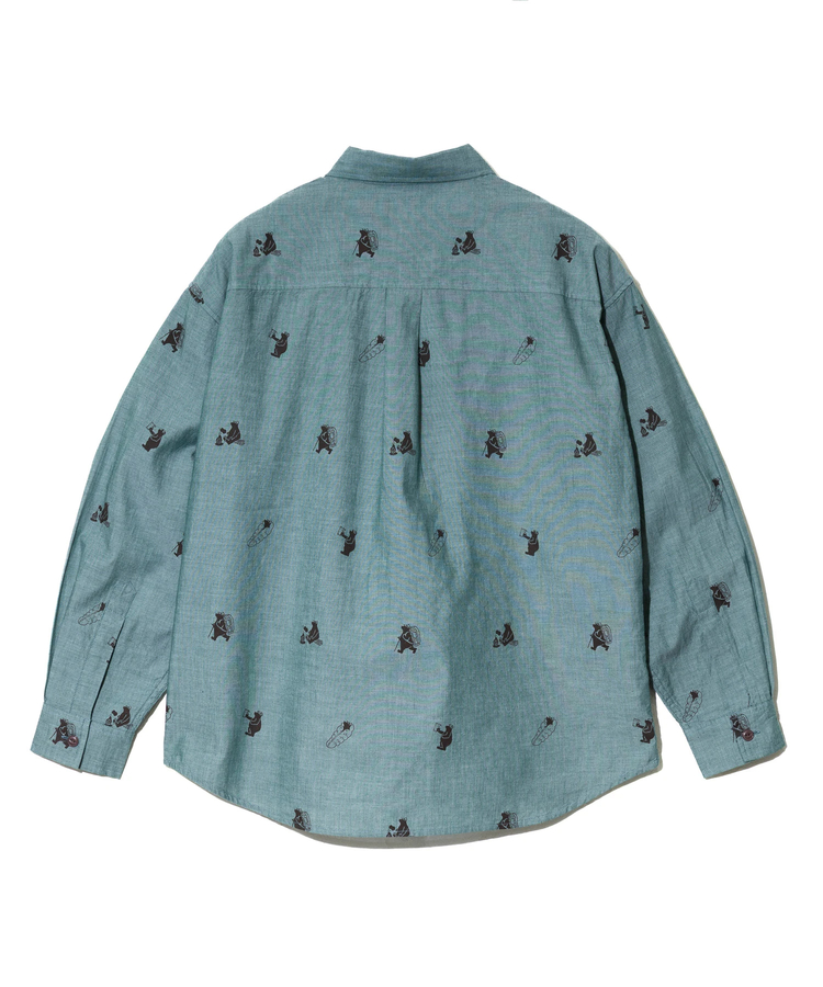 go slow caravan(ゴースローキャラバン) |COBMASTER/コブマスター シャンブレー総柄プリントB.Dシャツ (MENS)