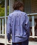 go slow caravan(ゴースローキャラバン) |COBMASTER/コブマスター シャンブレー総柄プリントB.Dシャツ (MENS)