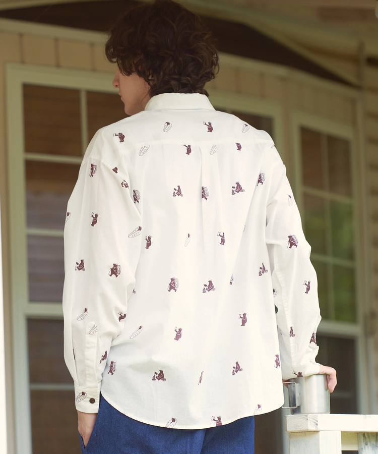 go slow caravan(ゴースローキャラバン) |COBMASTER/コブマスター シャンブレー総柄プリントB.Dシャツ (MENS)