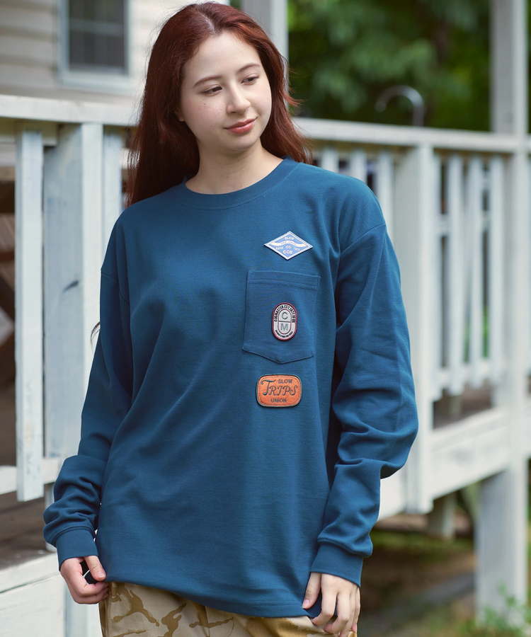 go slow caravan(ゴースローキャラバン) |COBMASTER/コブマスター CVC鹿の子 ワッペンポケットL/STEE (MENS)