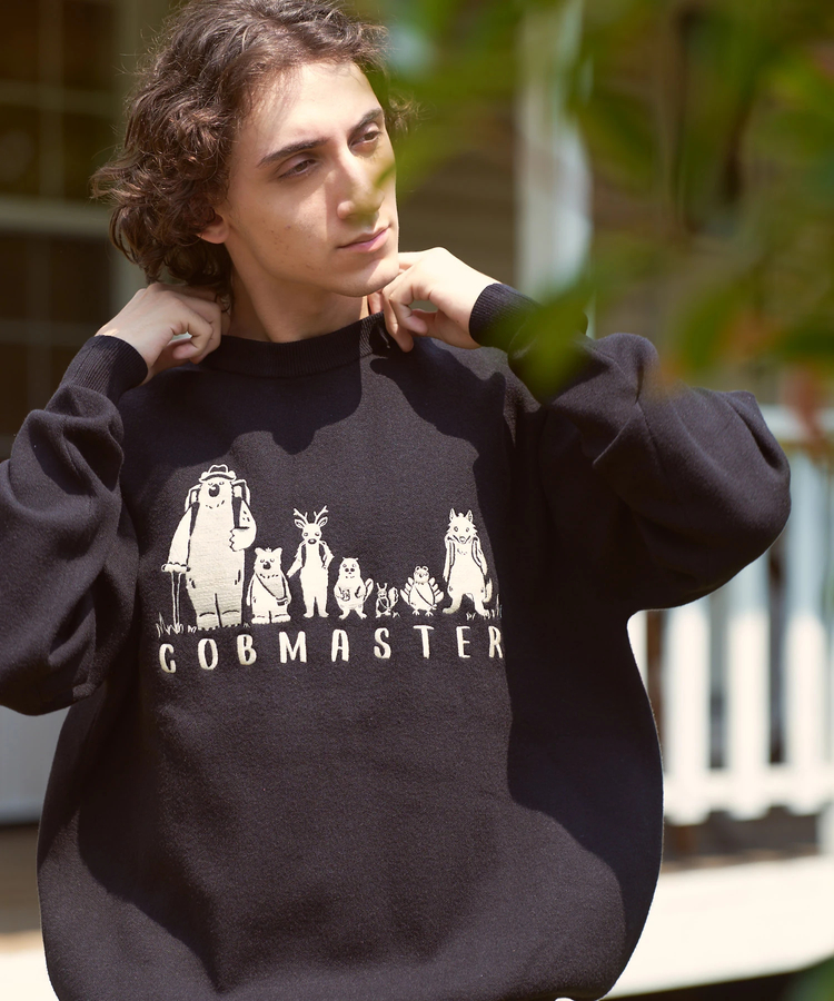 go slow caravan(ゴースローキャラバン) |COBMASTER/コブマスター 刺繍ニットセーター《COBファミリー》 (MENS)