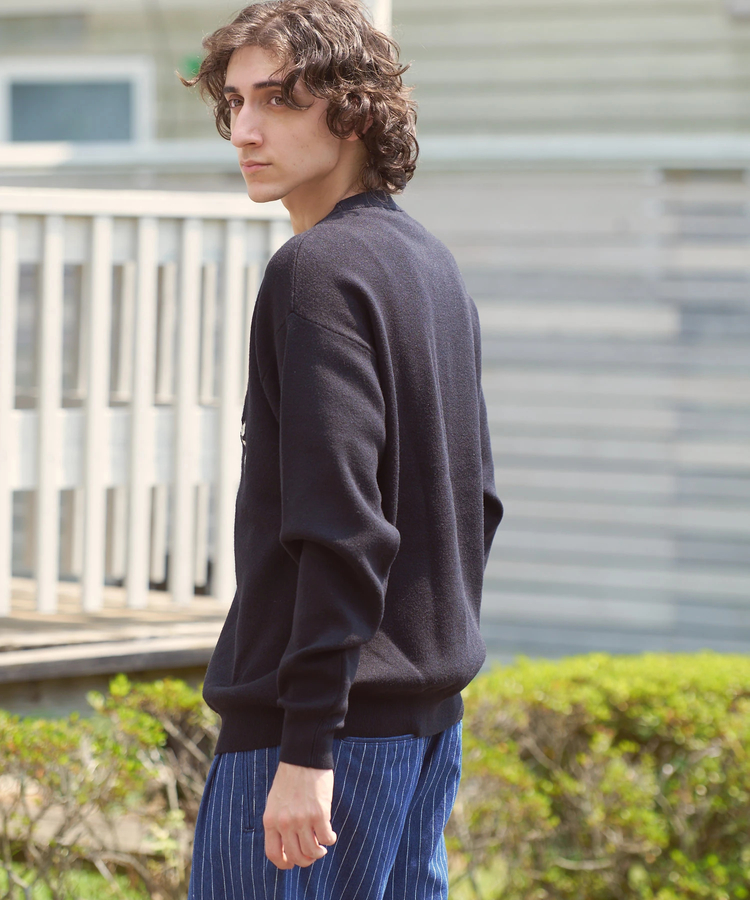 go slow caravan(ゴースローキャラバン) |COBMASTER/コブマスター 刺繍ニットセーター《COBファミリー》 (MENS)