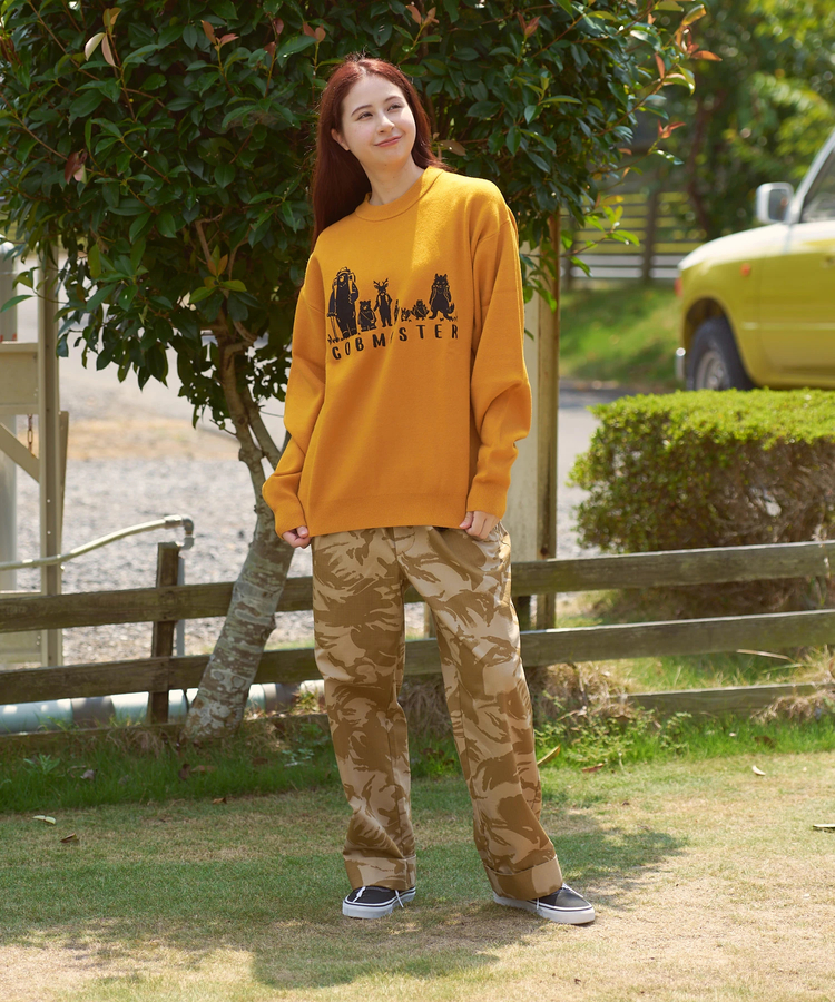 go slow caravan(ゴースローキャラバン) |COBMASTER/コブマスター 刺繍ニットセーター《COBファミリー》 (MENS)