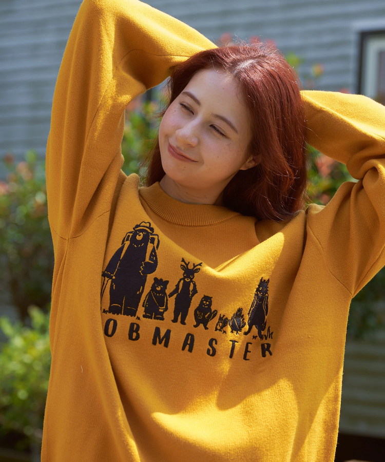 go slow caravan(ゴースローキャラバン) |COBMASTER/コブマスター 刺繍ニットセーター《COBファミリー》 (MENS)