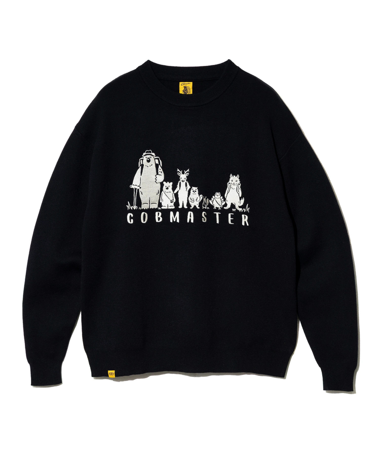 go slow caravan(ゴースローキャラバン) |COBMASTER/コブマスター 刺繍ニットセーター《COBファミリー》 (MENS)