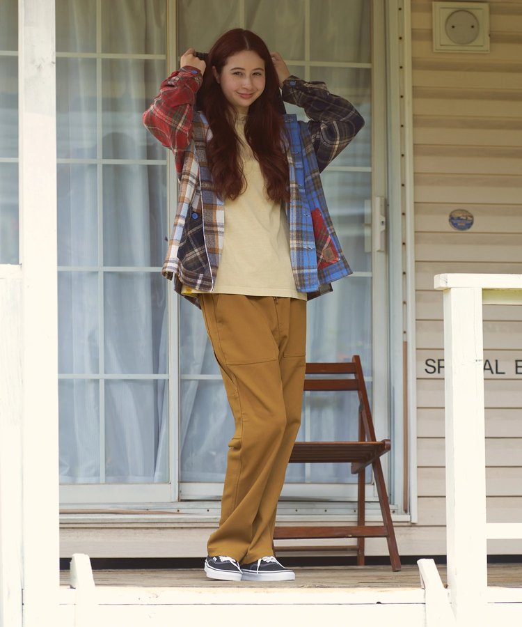 go slow caravan(ゴースローキャラバン) |COBMASTER/コブマスター ネルチェックフーディシャツ (MENS)
