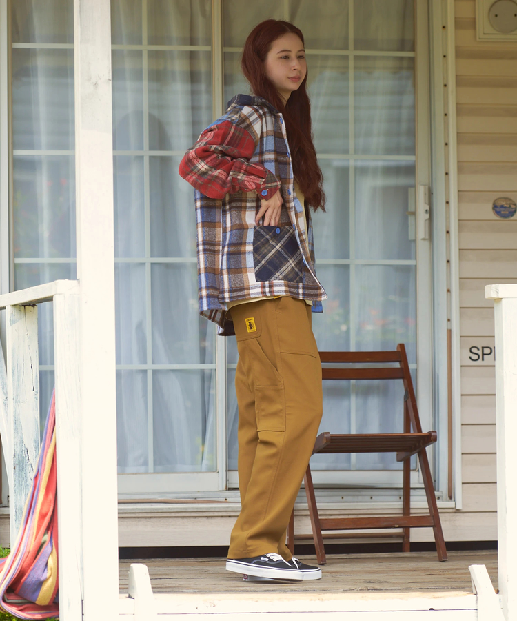 go slow caravan(ゴースローキャラバン) |COBMASTER/コブマスター ネルチェックフーディシャツ (MENS)