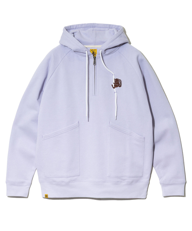 go slow caravan(ゴースローキャラバン) |COBMASTER/コブマスター ギミック刺繍 裏毛ハーフジッププルPK (MENS)