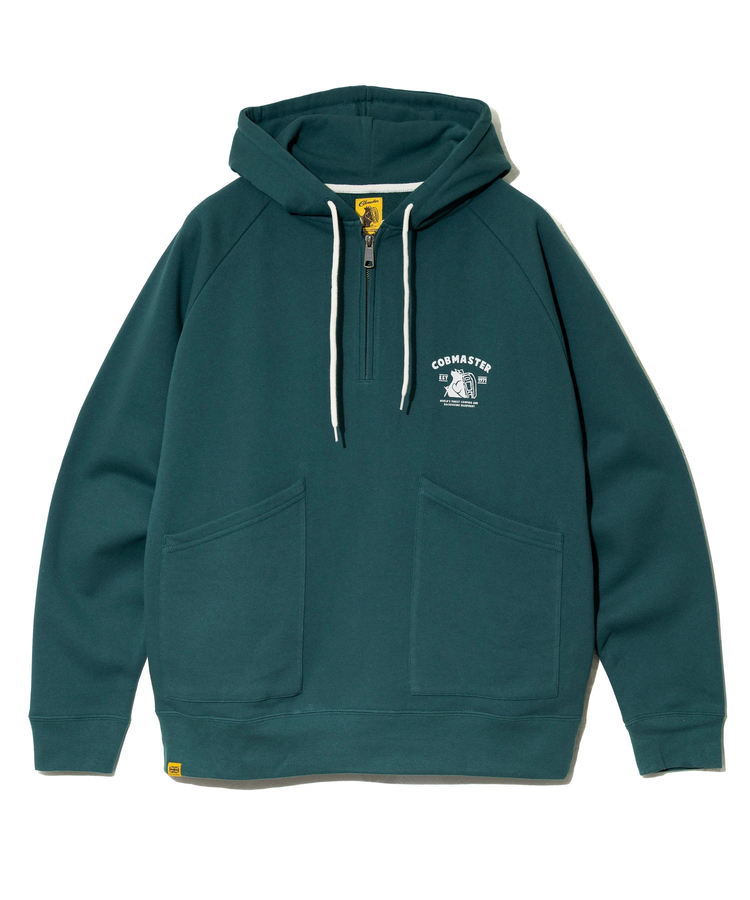 go slow caravan(ゴースローキャラバン) |COBMASTER/コブマスター 裏毛ハーフジップ プルPK《クライマーファミリー》(MENS)