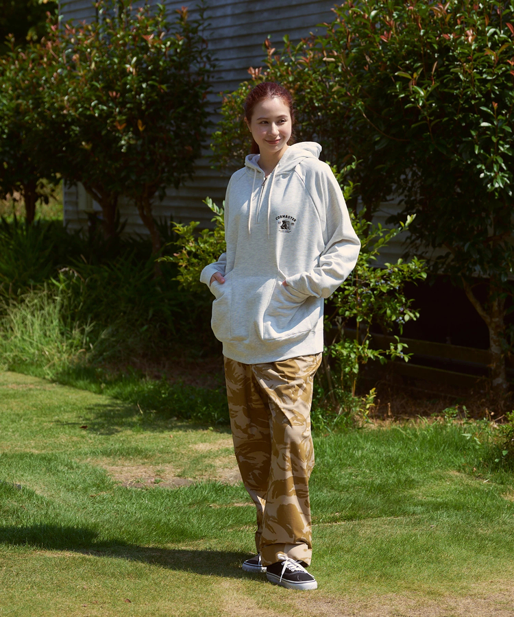 go slow caravan(ゴースローキャラバン) |COBMASTER/コブマスター 裏毛ハーフジップ プルPK《クライマーファミリー》(MENS)