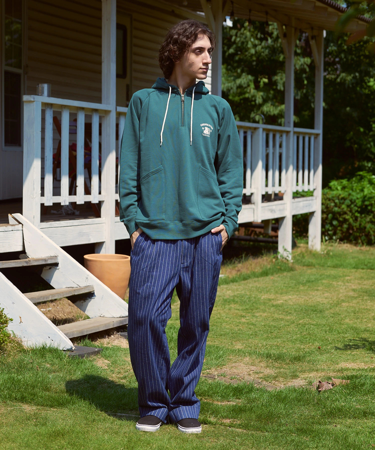 go slow caravan(ゴースローキャラバン) |COBMASTER/コブマスター 裏毛ハーフジップ プルPK《クライマーファミリー》(MENS)