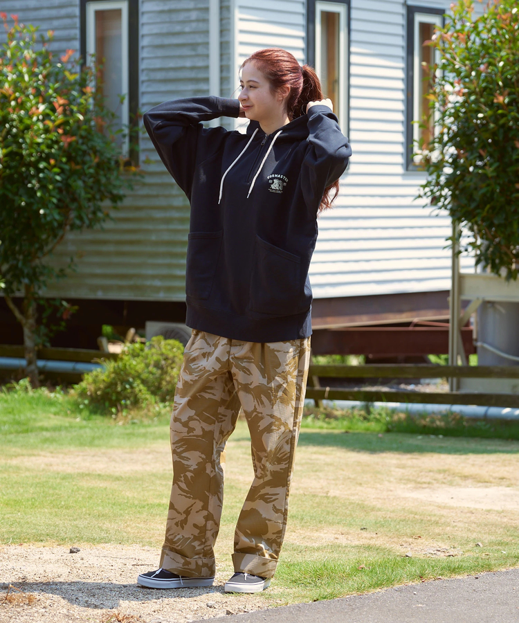 go slow caravan(ゴースローキャラバン) |COBMASTER/コブマスター 裏毛ハーフジップ プルPK《クライマーファミリー》(MENS)