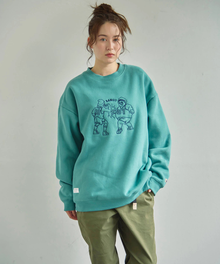 go slow caravan(ゴースローキャラバン) |DUCKSTER/ダックスター 名場面刺繍 クルースウェット (MENS)