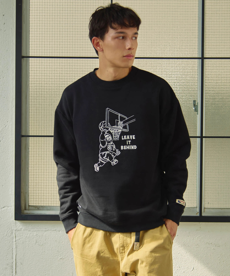 go slow caravan(ゴースローキャラバン) |DUCKSTER/ダックスター 名場面刺繍 クルースウェット (MENS)