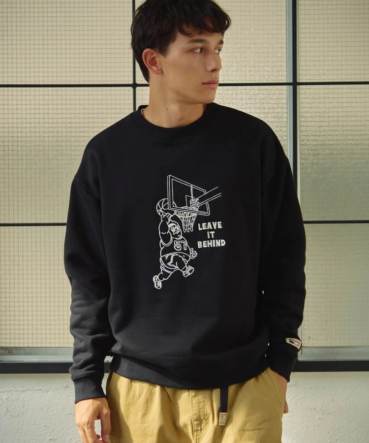 go slow caravan(ゴースローキャラバン) |DUCKSTER/ダックスター 名場面刺繍 クルースウェット (MENS)