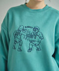 go slow caravan(ゴースローキャラバン) |DUCKSTER/ダックスター 名場面刺繍 クルースウェット (MENS)