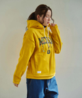 go slow caravan(ゴースローキャラバン) |DUCKSTER/ダックスター ペンキ飛ばし刺繍 カレッジロゴフーディ (MENS)
