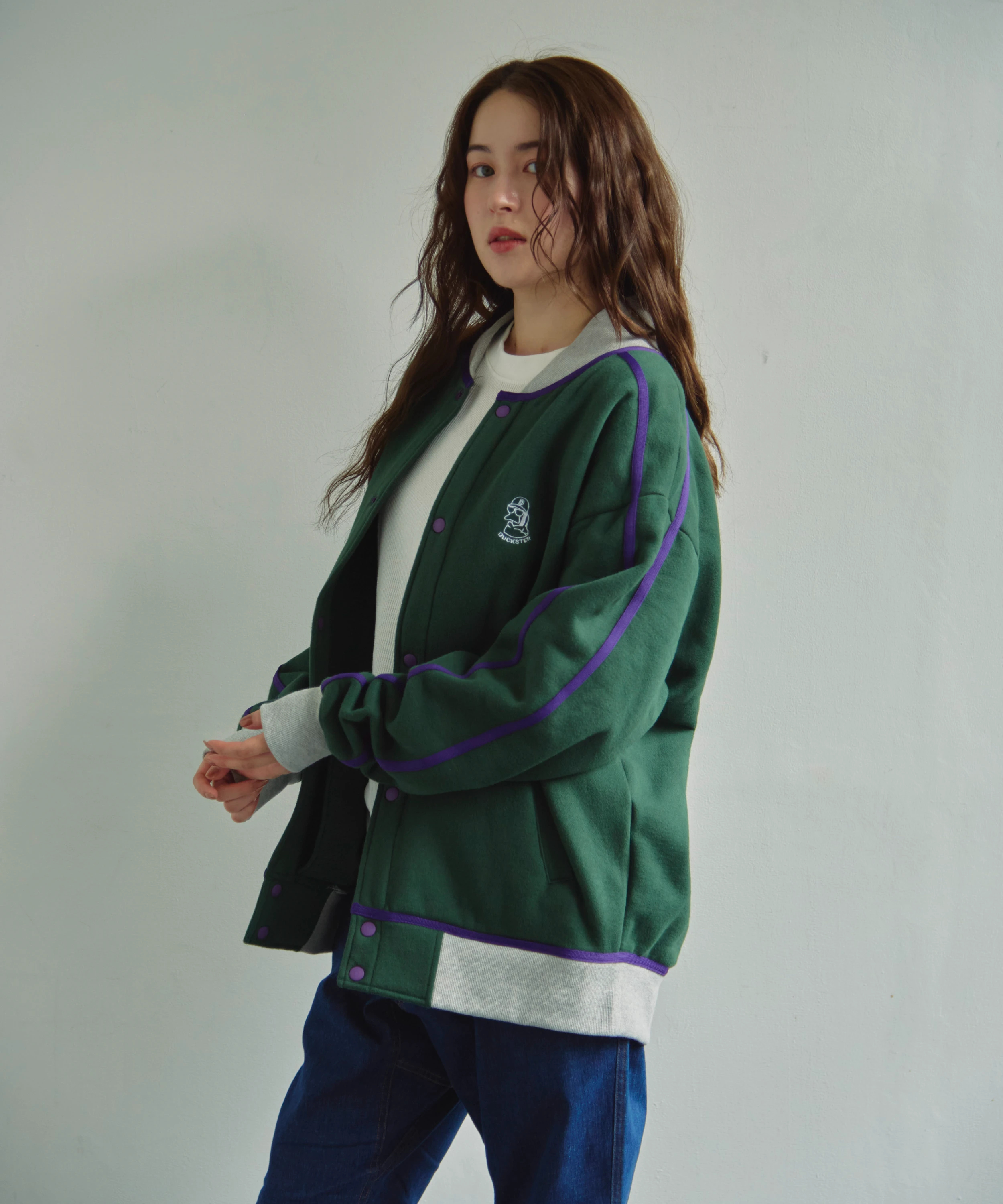 DUCKSTER/ダックスター スウェットスタジアムジャケット (MENS
