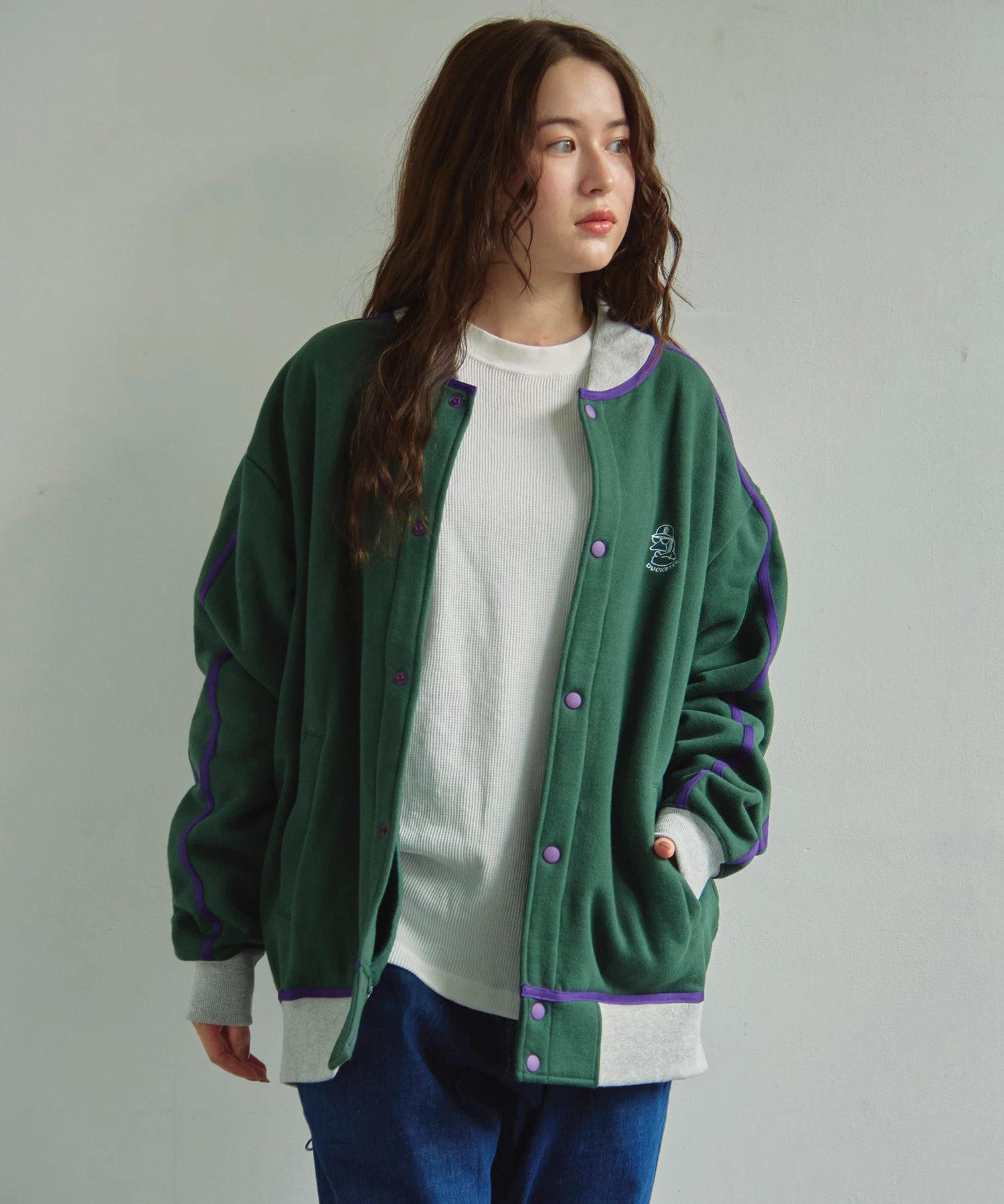 DUCKSTER/ダックスター スウェットスタジアムジャケット (MENS