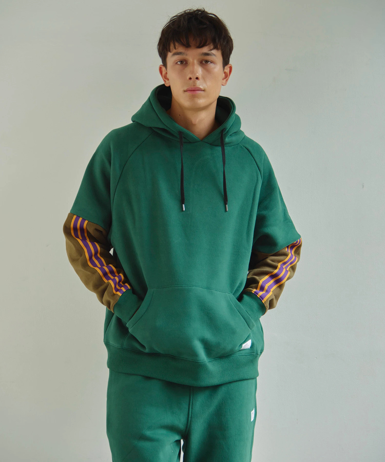 go slow caravan(ゴースローキャラバン) |DUCKSTER/ダックスター バイカラーストライプフーディ (MENS)
