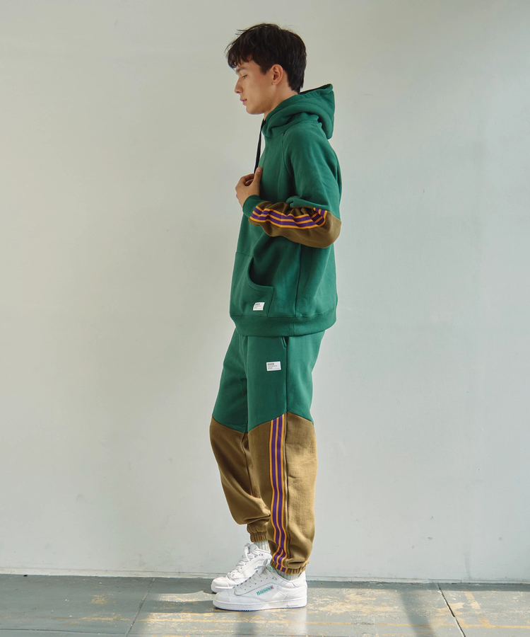 go slow caravan(ゴースローキャラバン) |DUCKSTER/ダックスター バイカラーストライプフーディ (MENS)