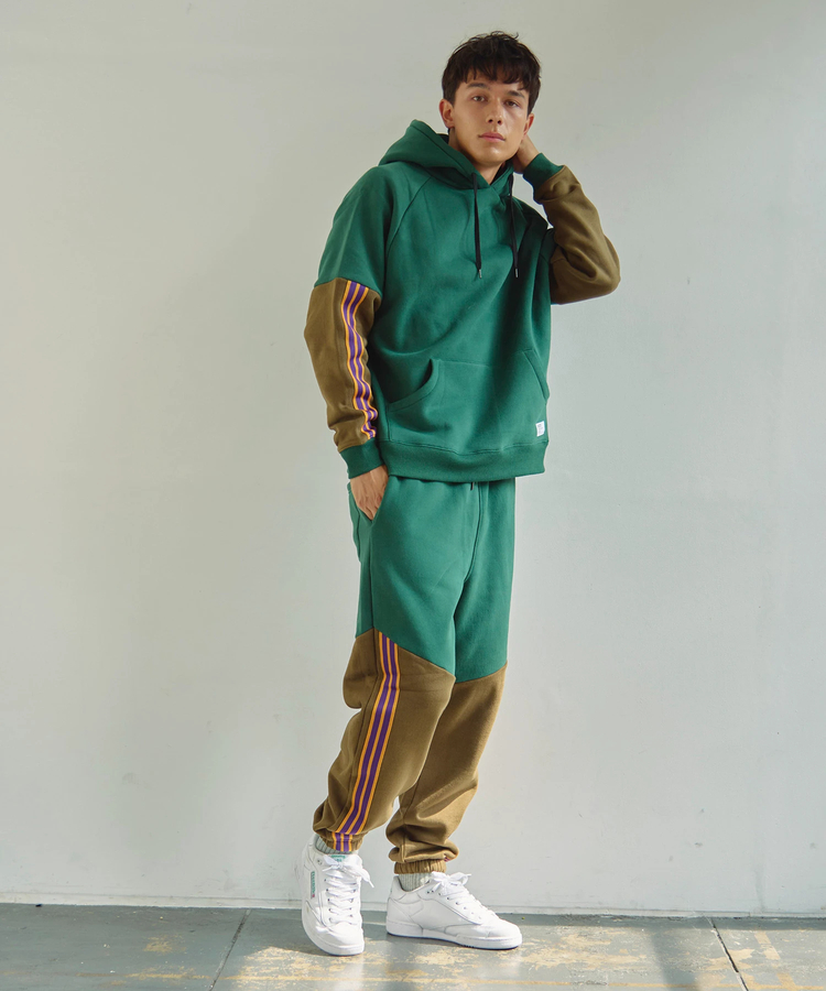 go slow caravan(ゴースローキャラバン) |DUCKSTER/ダックスター バイカラーストライプフーディ (MENS)