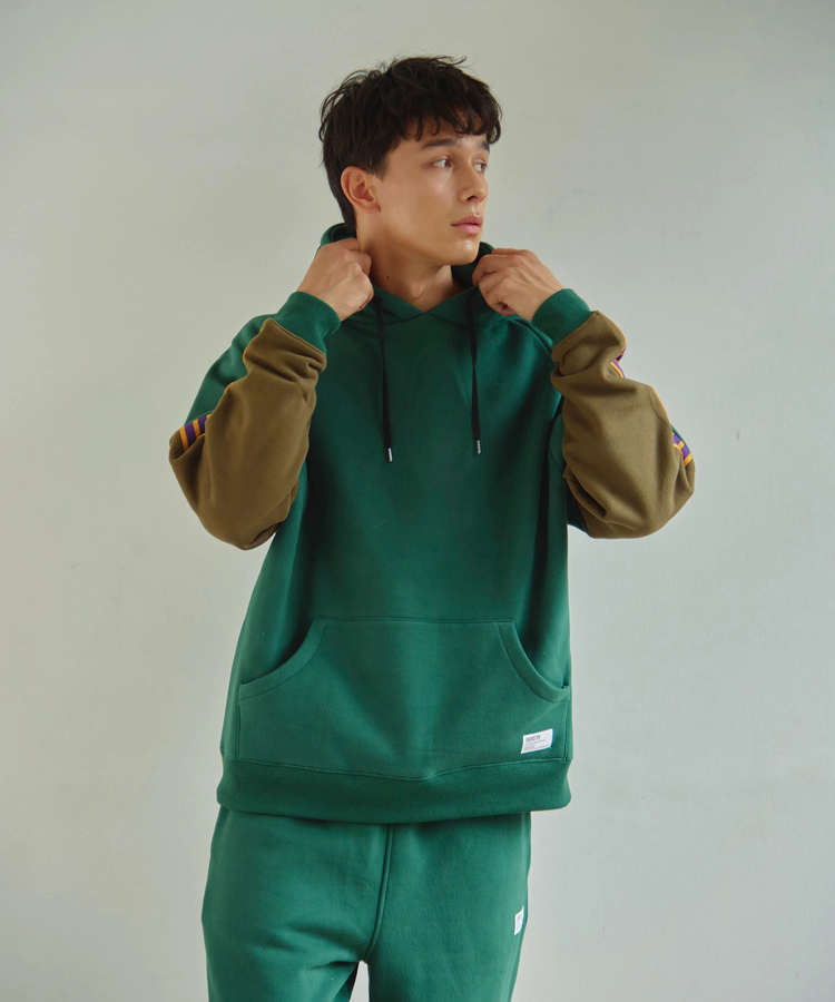 go slow caravan(ゴースローキャラバン) |DUCKSTER/ダックスター バイカラーストライプフーディ (MENS)