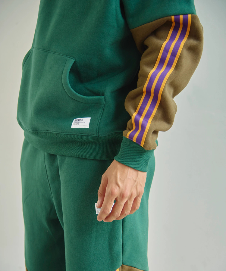 go slow caravan(ゴースローキャラバン) |DUCKSTER/ダックスター バイカラーストライプフーディ (MENS)