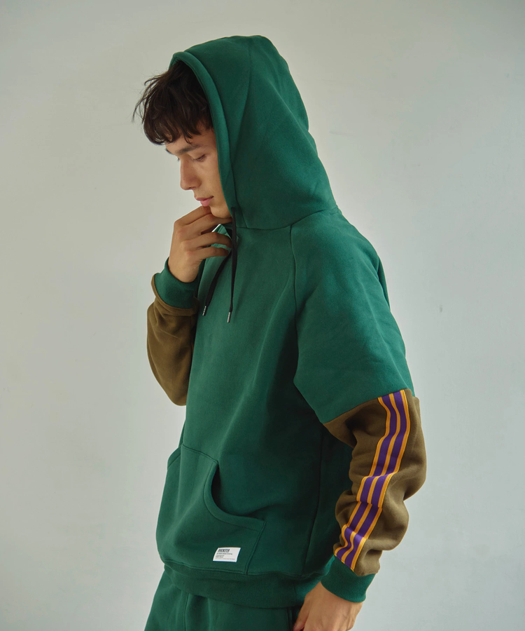 go slow caravan(ゴースローキャラバン) |DUCKSTER/ダックスター バイカラーストライプフーディ (MENS)