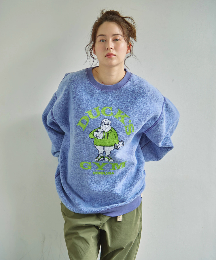 go slow caravan(ゴースローキャラバン) |DUCKSTER/ダックスター リバーシブル クルースウェット (MENS)