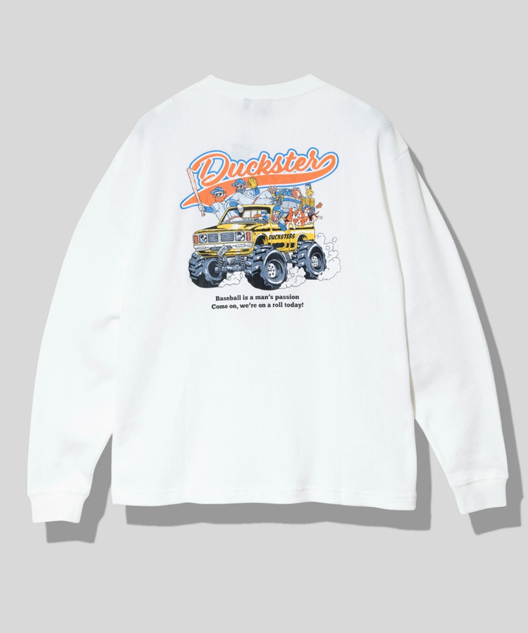 go slow caravan(ゴースローキャラバン) |DUCKSTER/ダックスター ヴィンテージ調ワッフルL/STEE《TEAMDUCKSTER》 (MENS)