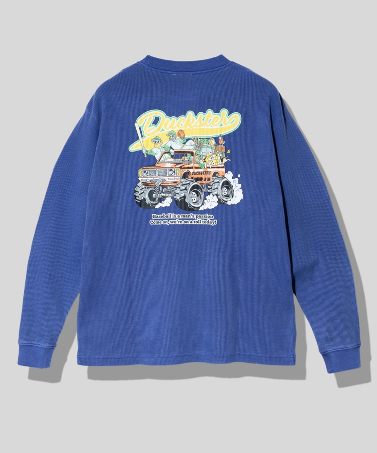 go slow caravan(ゴースローキャラバン) |DUCKSTER/ダックスター ヴィンテージ調ワッフルL/STEE《TEAMDUCKSTER》 (MENS)