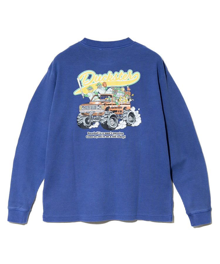 go slow caravan(ゴースローキャラバン) |DUCKSTER/ダックスター ヴィンテージ調ワッフルL/STEE《TEAMDUCKSTER》 (MENS)