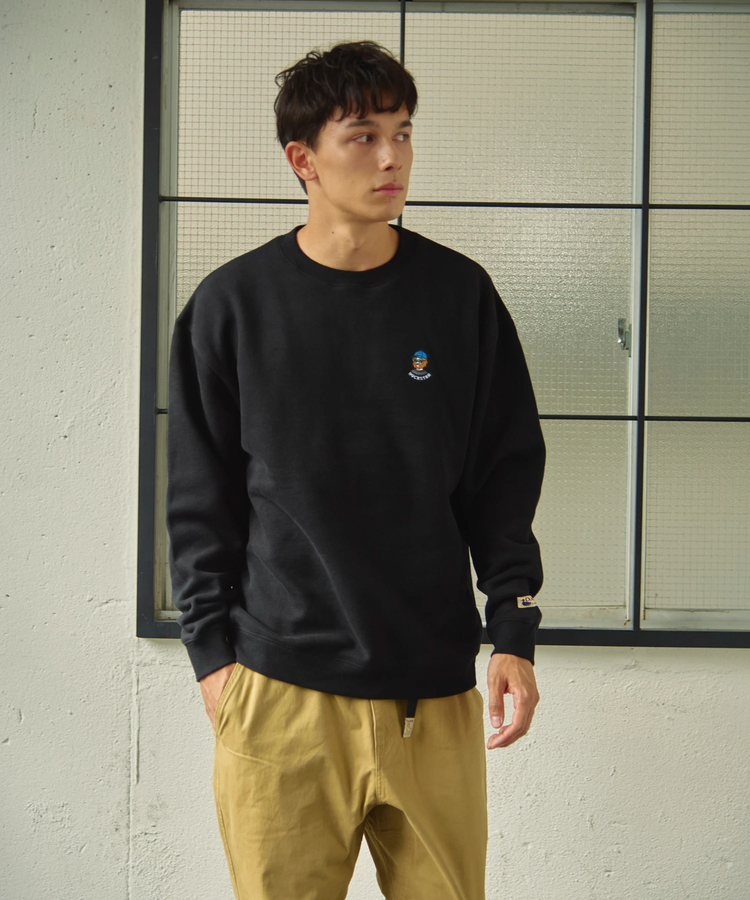 go slow caravan(ゴースローキャラバン) |DUCKSTER/ダックスター OJISAN刺繍マルチカラースウェット (MENS)