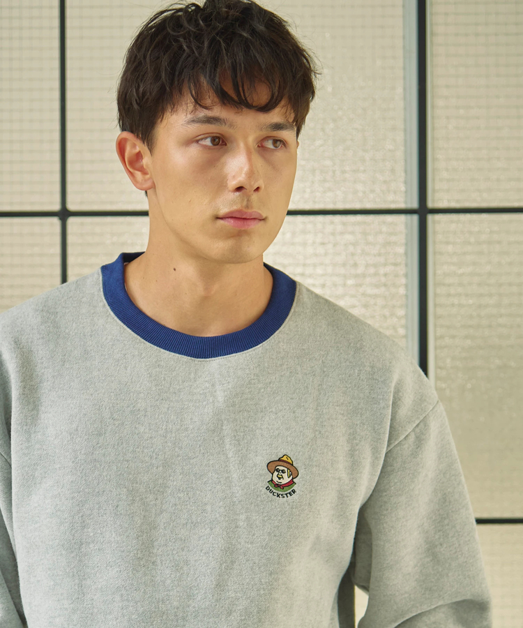 go slow caravan(ゴースローキャラバン) |DUCKSTER/ダックスター OJISAN刺繍マルチカラースウェット (MENS)