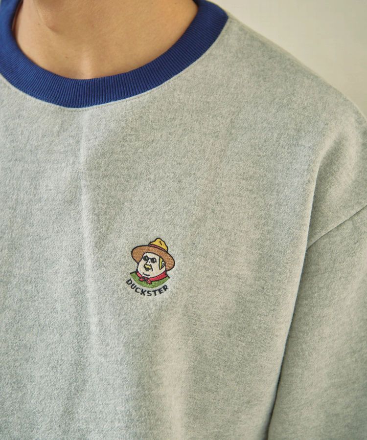 go slow caravan(ゴースローキャラバン) |DUCKSTER/ダックスター OJISAN刺繍マルチカラースウェット (MENS)