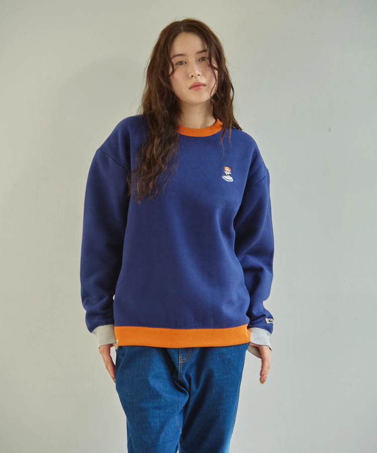 go slow caravan(ゴースローキャラバン) |DUCKSTER/ダックスター OJISAN刺繍マルチカラースウェット (MENS)