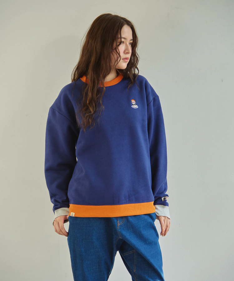 go slow caravan(ゴースローキャラバン) |DUCKSTER/ダックスター OJISAN刺繍マルチカラースウェット (MENS)