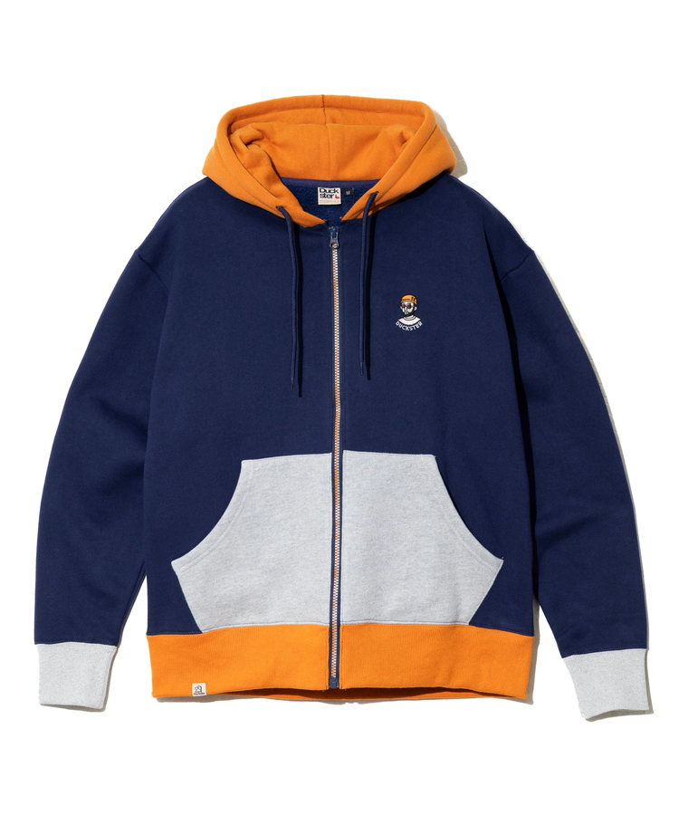 go slow caravan(ゴースローキャラバン) |DUCKSTER/ダックスター OJISAN刺繍マルチカラーフルジップパーカー (MENS)
